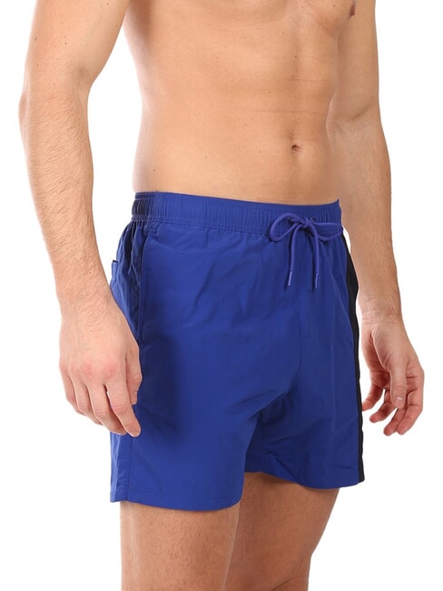 TH Seitliche Flaggen-Schwimmboxer Keilblau - Herrenbadehosen
