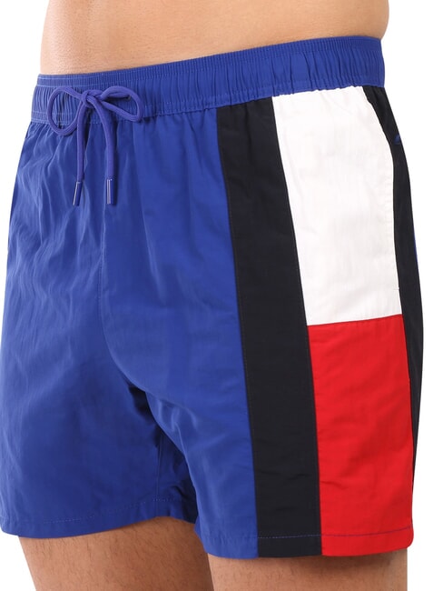 TH Seitliche Flaggen-Schwimmboxer Keilblau - Herrenbadehosen