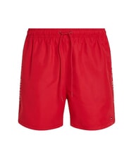 TOMMY HILFIGER TH Schwimmboxer mit seitlichem Logo Mittelrot - Herrenbadehosen - 4
