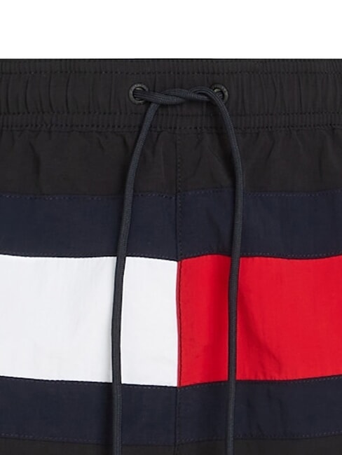 TH Badehose mit Flaggenlogo Schwarz - Herrenbadehosen