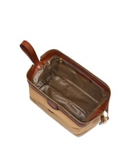 THE BRIDGE STORY Kosmetiktasche aus Canvas und Leder natur / braun abk. Gold - Beauty-Case - 4