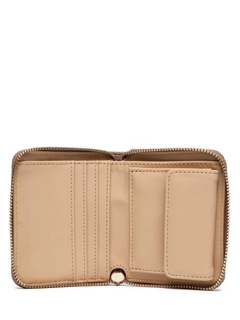 CRESIDIA 2 Kleine Geldb&ouml;rse Logo in dunklem Taupe - Brieftaschen Damen