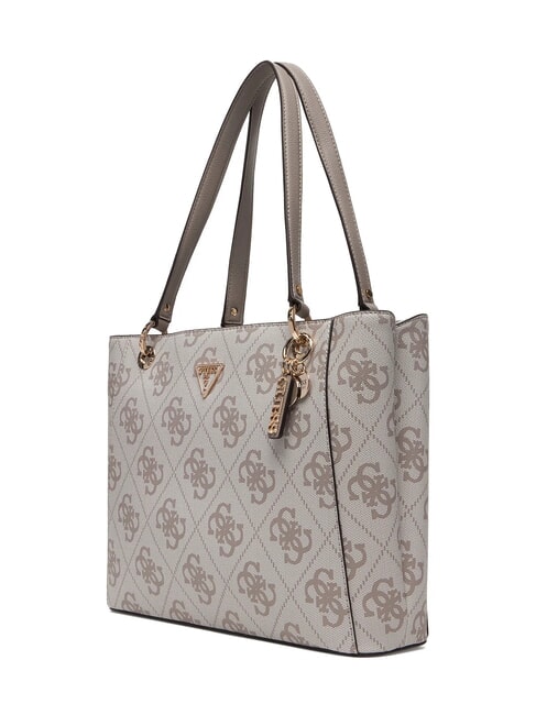 NOELLE 2 4G-Logo-Print-Schultertasche Logo in dunklem Taupe - Damentaschen