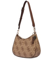 GUESS NOELLE 2 Schultertasche mit 4G-Logoprint Latte-Logo / braun - Damentaschen - 2