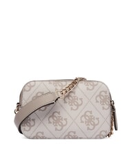 GUESS NOELLE 2 Mini-Schultertasche f&uuml;r Kameras Logo in dunklem Taupe - Damentaschen - 2