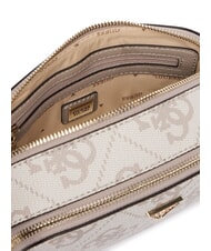 GUESS NOELLE 2 Mini-Schultertasche f&uuml;r Kameras Logo in dunklem Taupe - Damentaschen - 4