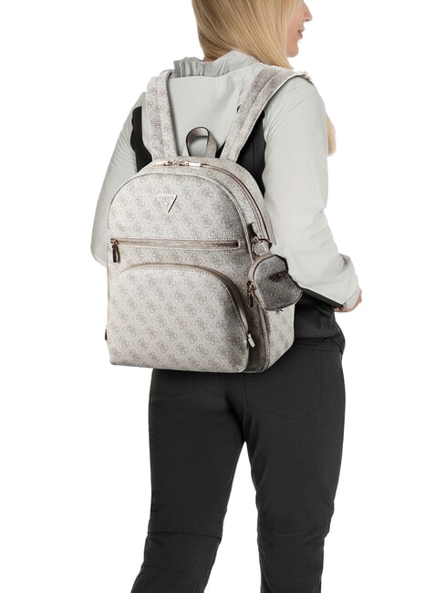 POWER PLAY 2 Rucksack Logo in dunklem Taupe - Damentaschen