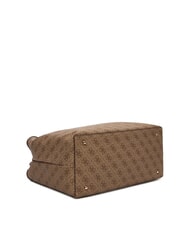 GUESS VICTTORIA 2 Schultertasche mit Clutch Latte-Logo / braun - Damentaschen - 4