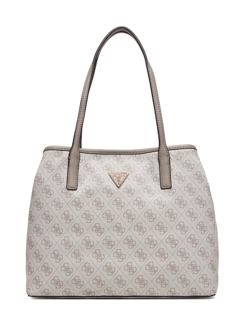 VICTTORIA 2 Schultertasche mit Clutch Logo in dunklem Taupe - Damentaschen