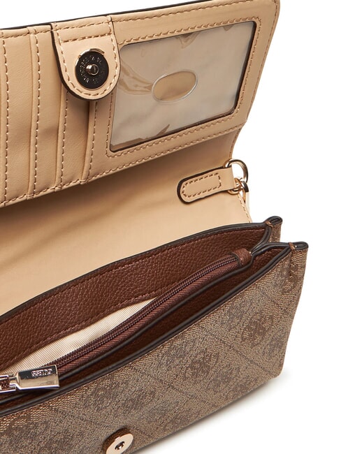 NOELLE 2 Mini-Schultertasche Latte-Logo / braun - Damentaschen