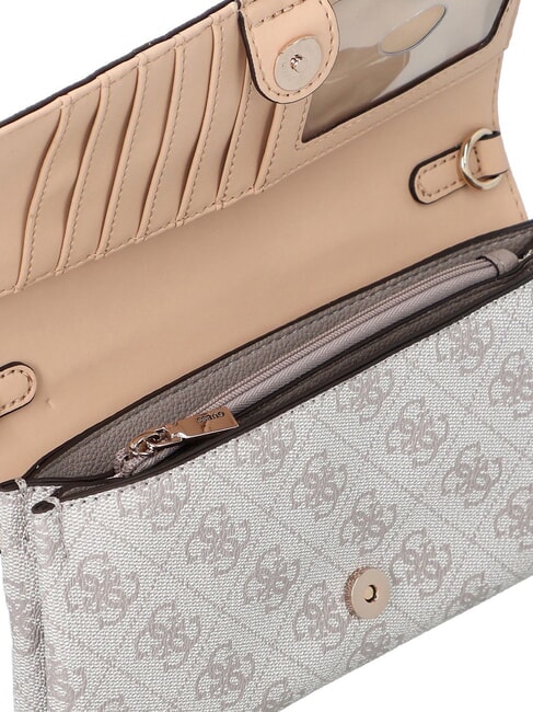 NOELLE 2 Mini-Schultertasche Logo in dunklem Taupe - Damentaschen