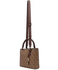 GUESS NOELLE 2 Handtasche mit Schulterriemen Latte-Logo / braun - Damentaschen - 3
