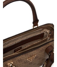 GUESS NOELLE 2 Handtasche mit Schulterriemen Latte-Logo / braun - Damentaschen - 5