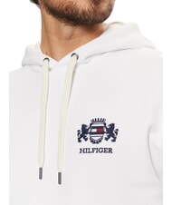 TOMMY HILFIGER TH Kapuzenpullover mit Wappen Wei&szlig; - Sweatshirts Herren - 3