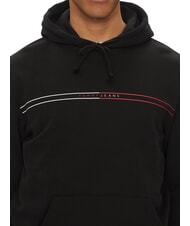 TOMMY HILFIGER TH JEANS Sweatshirt mit Tasche und Kapuze Schwarz - Sweatshirts Herren - 3