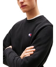 TOMMY HILFIGER TH JEANS Baumwoll-Sweatshirt mit Rundhalsausschnitt Schwarz - Sweatshirts Herren - 3