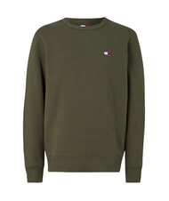 TOMMY HILFIGER TH JEANS Baumwoll-Sweatshirt mit Rundhalsausschnitt M&uuml;digkeit gr&uuml;n - Sweatshirts Herren - 4