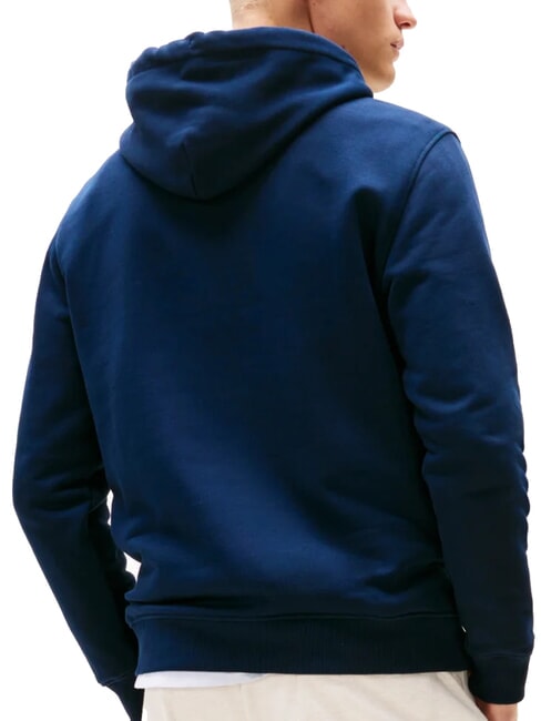 TH JEANS Hoodie mit Flaggenaufn&auml;her dunkle Nachtmarine - Sweatshirts Herren
