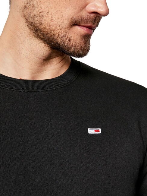 TH JEANS Sweatshirt mit Rundhalsausschnitt in regul&auml;rer Passform Schwarz - Sweatshirts Herren