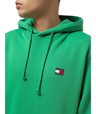TOMMY HILFIGER TH JEANS Hoodie mit Flaggenaufn&auml;her K&uuml;stengr&uuml;n - Sweatshirts Herren - 3