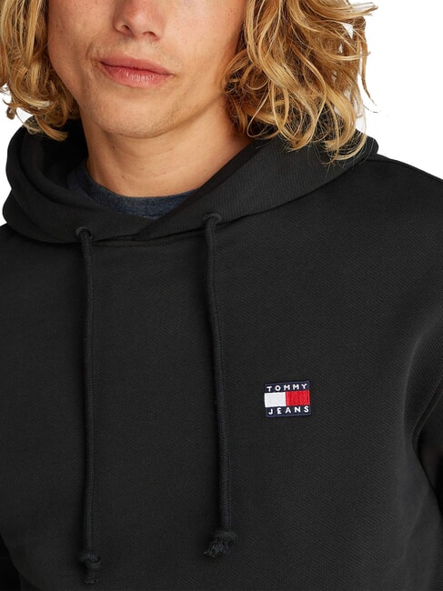 TH JEANS Hoodie mit Flaggenaufn&auml;her Schwarz - Sweatshirts Herren