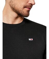 TOMMY HILFIGER TH JEANS Sweatshirt mit Rundhalsausschnitt in regul&auml;rer Passform Schwarz - Sweatshirts Herren - 3