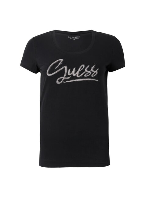 SCRIPT T-Shirt jetbla - T-Shirts und Tops f&uuml;r Damen