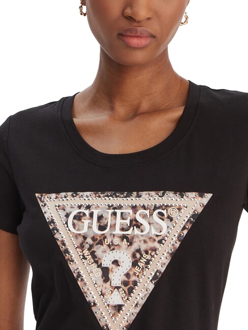 LEO TRIANGLE Kurzarm-T-Shirt jetbla - T-Shirts und Tops f&uuml;r Damen