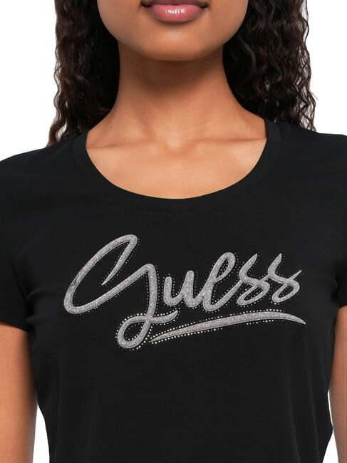 SCRIPT T-Shirt jetbla - T-Shirts und Tops f&uuml;r Damen
