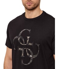 GUESS SHIMMER 4G Baumwoll-T-Shirt jetbla - Herren-T-Shirts - 3
