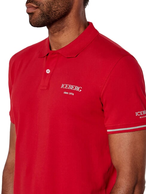 BASIC Poloshirt aus Baumwolle Rot - Herren-Polo-Shirts/Herren-Polo-Shirt/Herrenpoloshirt/Herrenpoloshirts
