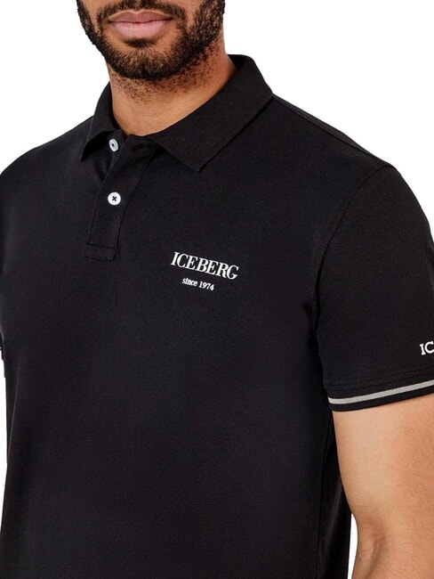 BASIC Poloshirt aus Baumwolle Schwarz - Herren-Polo-Shirts/Herren-Polo-Shirt/Herrenpoloshirt/Herrenpoloshirts