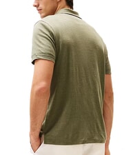 TOMMY HILFIGER TH Kurz&auml;rmeliges Leinen-Polohemd Kampfgr&uuml;n - Herren-Polo-Shirts/Herren-Polo-Shirt/Herrenpoloshirt/Herrenpoloshirts - 2