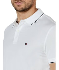 TOMMY HILFIGER TH Kurz&auml;rmeliges Poloshirt mit Paspelierung Wei&szlig; - Herren-Polo-Shirts/Herren-Polo-Shirt/Herrenpoloshirt/Herrenpoloshirts - 3