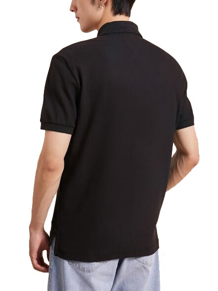 TH Kurz&auml;rmeliges Poloshirt aus Baumwolle ck schwarz - Herren-Polo-Shirts/Herren-Polo-Shirt/Herrenpoloshirt/Herrenpoloshirts
