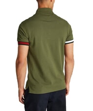 TOMMY HILFIGER TH Kurz&auml;rmeliges Poloshirt mit elastischem Logo Armeegr&uuml;n - Herren-Polo-Shirts/Herren-Polo-Shirt/Herrenpoloshirt/Herrenpoloshirts - 2