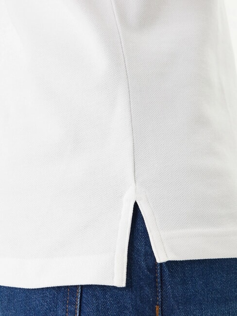 TH Kurzarm-Poloshirt in regul&auml;rer Passform Wei&szlig; - Herren-Polo-Shirts/Herren-Polo-Shirt/Herrenpoloshirt/Herrenpoloshirts