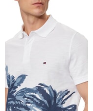 TOMMY HILFIGER TH Kurz&auml;rmeliges Poloshirt mit Aufdruck Wei&szlig; - Herren-Polo-Shirts/Herren-Polo-Shirt/Herrenpoloshirt/Herrenpoloshirts - 3