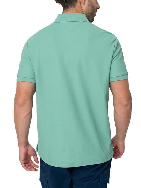 TH Kurz&auml;rmeliges Poloshirt mit Monogrammstickerei Fort Green - Herren-Polo-Shirts/Herren-Polo-Shirt/Herrenpoloshirt/Herrenpoloshirts