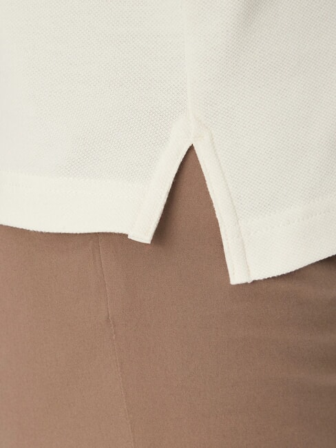 TH Kurzarm-Poloshirt in regul&auml;rer Passform Elfenbeinbl&uuml;tenblatt - Herren-Polo-Shirts/Herren-Polo-Shirt/Herrenpoloshirt/Herrenpoloshirts