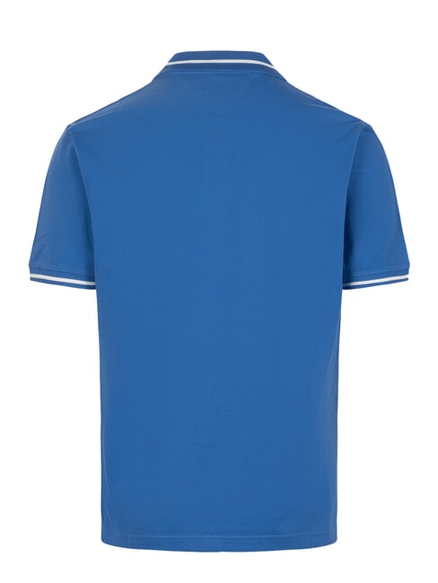 TH JEANS Schmal geschnittenes, kurz&auml;rmeliges Poloshirt blaues Wetter - Herren-Polo-Shirts/Herren-Polo-Shirt/Herrenpoloshirt/Herrenpoloshirts