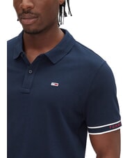 TOMMY HILFIGER TH JEANS Kurz&auml;rmeliges Poloshirt mit elastischem Bund und Logo dunkle Nachtmarine - Herren-Polo-Shirts/Herren-Polo-Shirt/Herrenpoloshirt/Herrenpoloshirts - 3