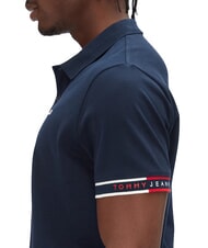 TOMMY HILFIGER TH JEANS Kurz&auml;rmeliges Poloshirt mit elastischem Bund und Logo dunkle Nachtmarine - Herren-Polo-Shirts/Herren-Polo-Shirt/Herrenpoloshirt/Herrenpoloshirts - 4