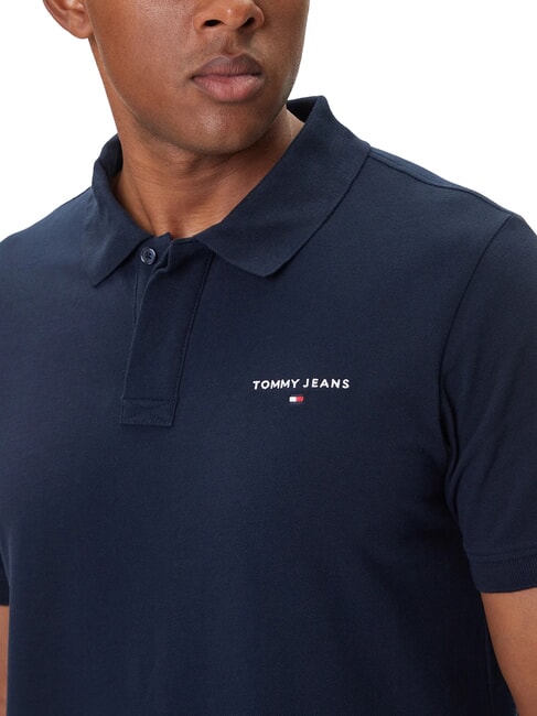 TH JEANS Kurz&auml;rmeliges Poloshirt mit Logo dunkle Nachtmarine - Herren-Polo-Shirts/Herren-Polo-Shirt/Herrenpoloshirt/Herrenpoloshirts
