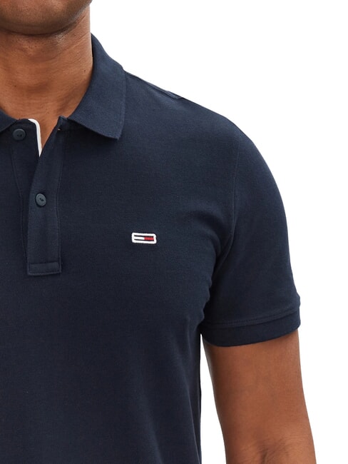 TH JEANS Kurz&auml;rmeliges Poloshirt mit Flagge dunkle Nachtmarine - Herren-Polo-Shirts/Herren-Polo-Shirt/Herrenpoloshirt/Herrenpoloshirts