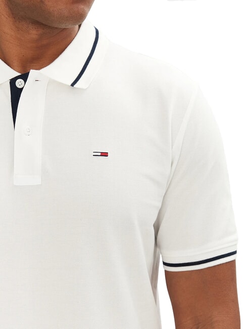 TH JEANS Schmal geschnittenes, kurz&auml;rmeliges Poloshirt ecru - Herren-Polo-Shirts/Herren-Polo-Shirt/Herrenpoloshirt/Herrenpoloshirts