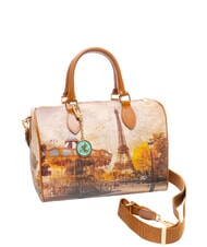 YNOT YESBAG Schultertasche mit Schultergurt lustiges Paris - Damentaschen - 2