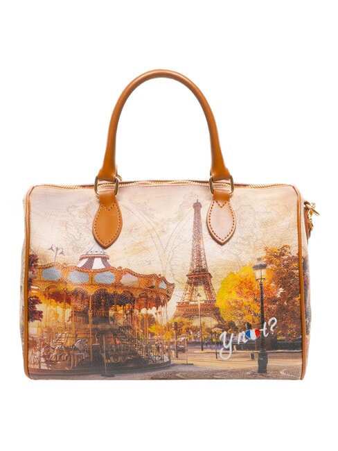 YESBAG Schultertasche mit Schultergurt lustiges Paris - Damentaschen