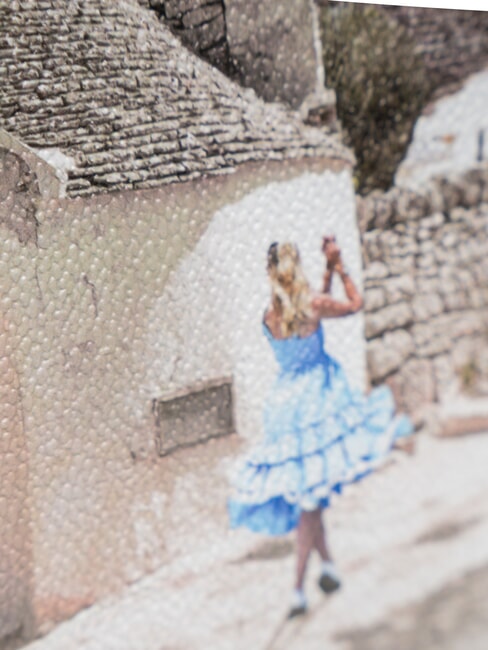 YESBAG Gro&szlig;er, ausgestellter Kosmetikkoffer Alice in Trulli - Beauty-Case