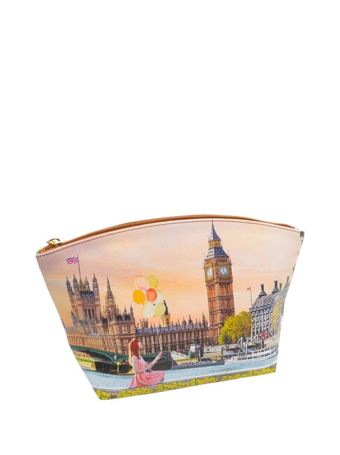 YESBAG Gro&szlig;er, ausgestellter Kosmetikkoffer gelbe Blume - Beauty-Case